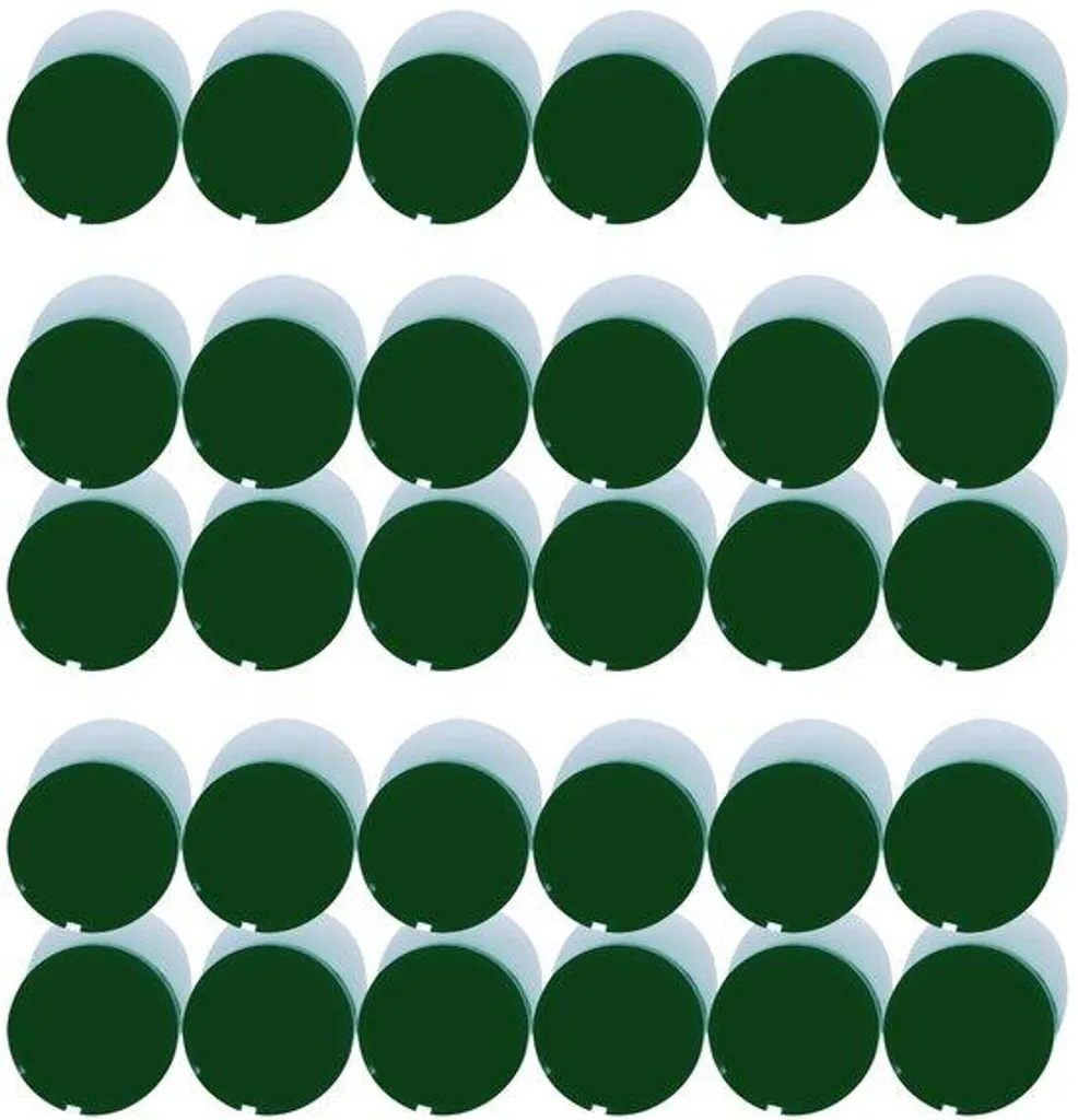 Petits Aimants Blancs pour Tableau avec Bandes Magnétiques Vert Foncé