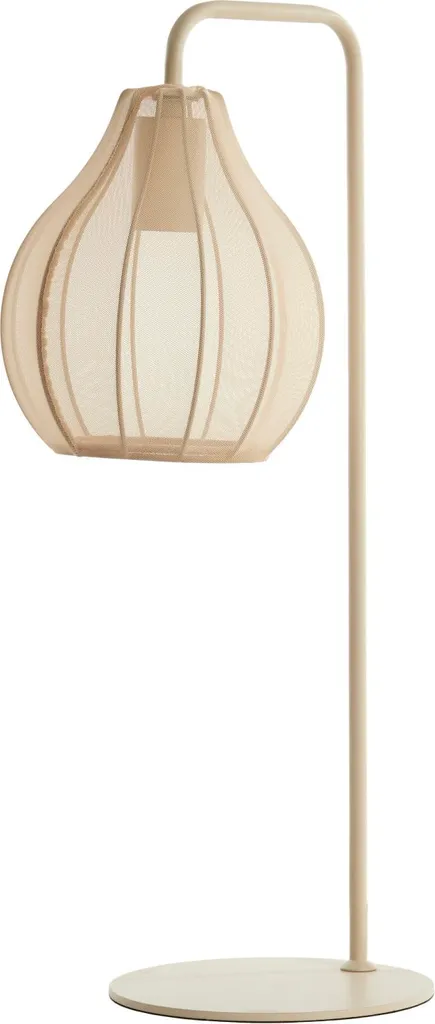 Lampe à poser Elati beige Light & Living avec douille E27 et textile - 2
