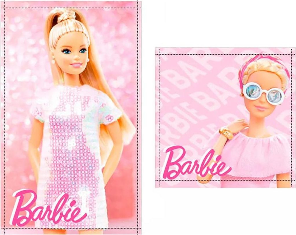 Mattel Games Barbie Handtuch Rosa Rosa One Size