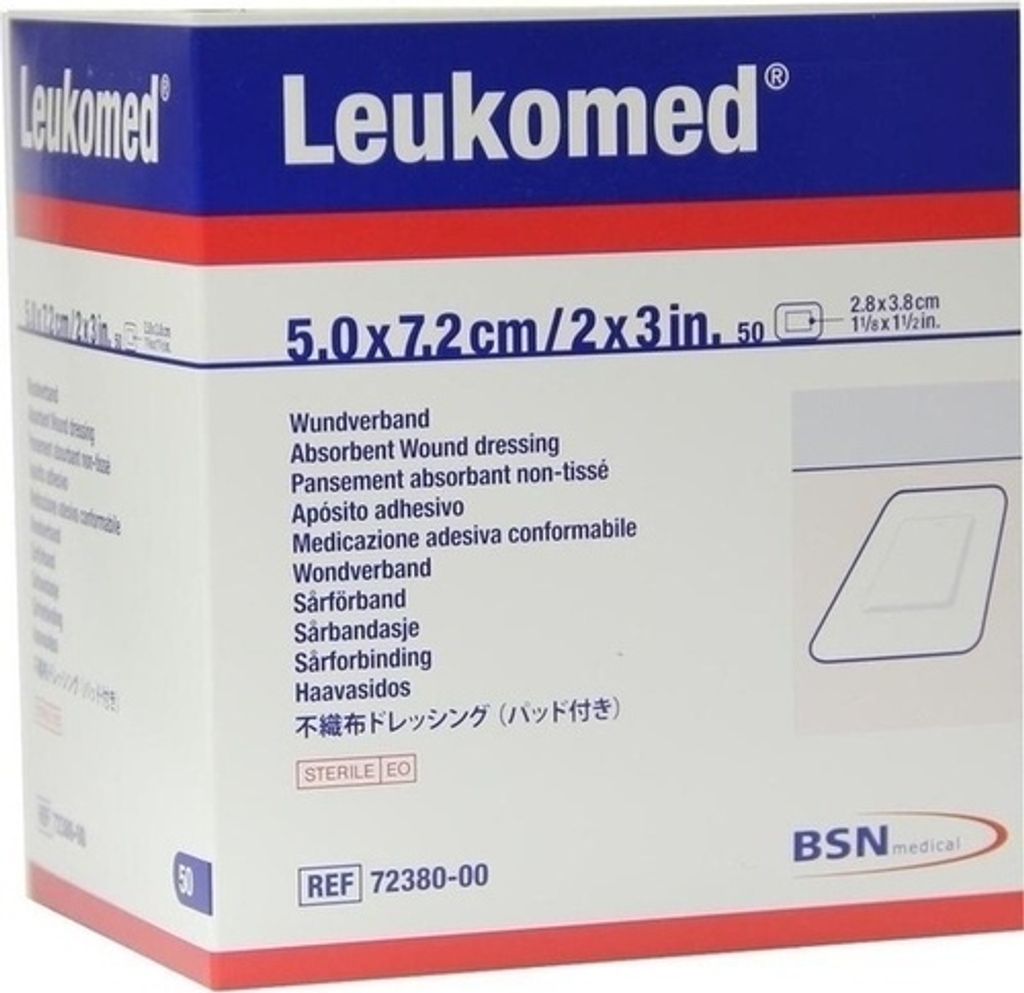 Leukomed sterilní 5x7,2cm (50 ks) Obrázek produktu 