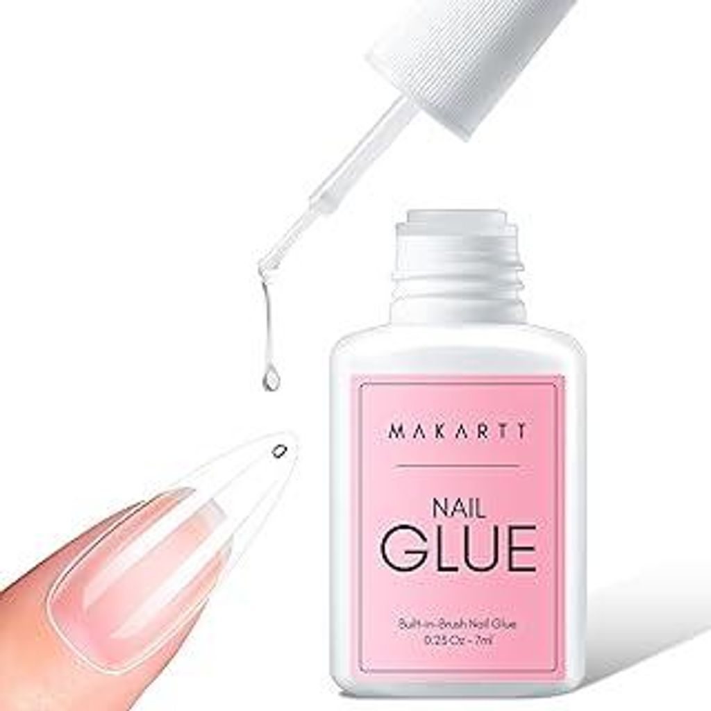 Makartt Nagelkleber für Kunstnägel, Nail Glue Extra Starker Schnelltrocknend in 5?s, 28 Tage lang anhaltend, Acryl Nail Glue for Nagelspitzen Ode...