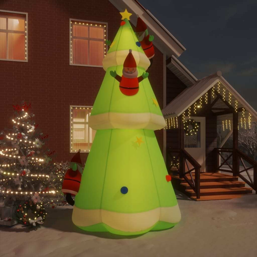vidaXL Aufblasbarer Weihnachtsbaum mit LEDs 500 cm Produktbild 