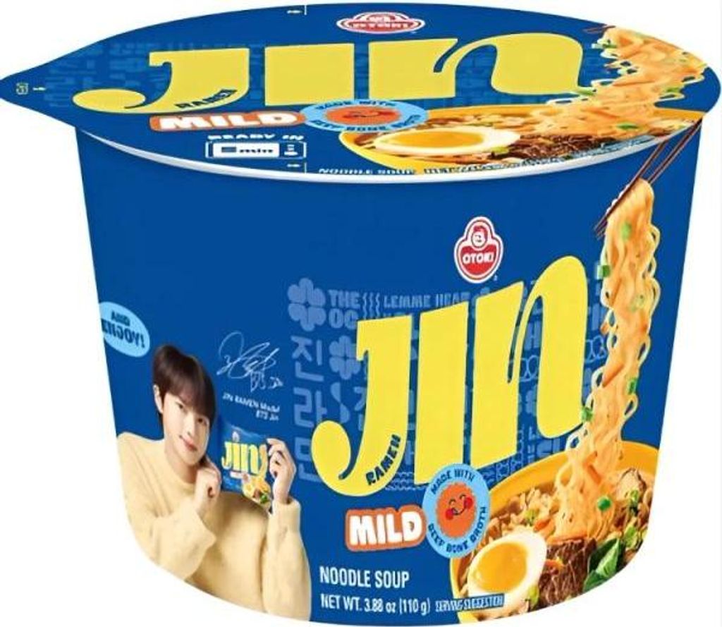 Ottogi | Jin Ramen Milde Nudelsuppe - 110g - Große Schüssel Produktbild 