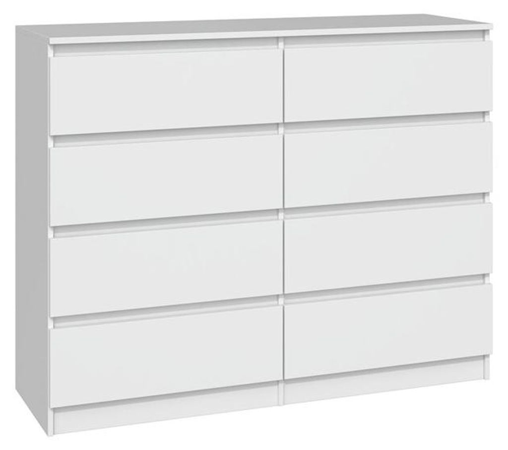 Topeshop M8 120 BIEL, Bílá, 8 zásuvka/zásuvek, Obrázek produktu 