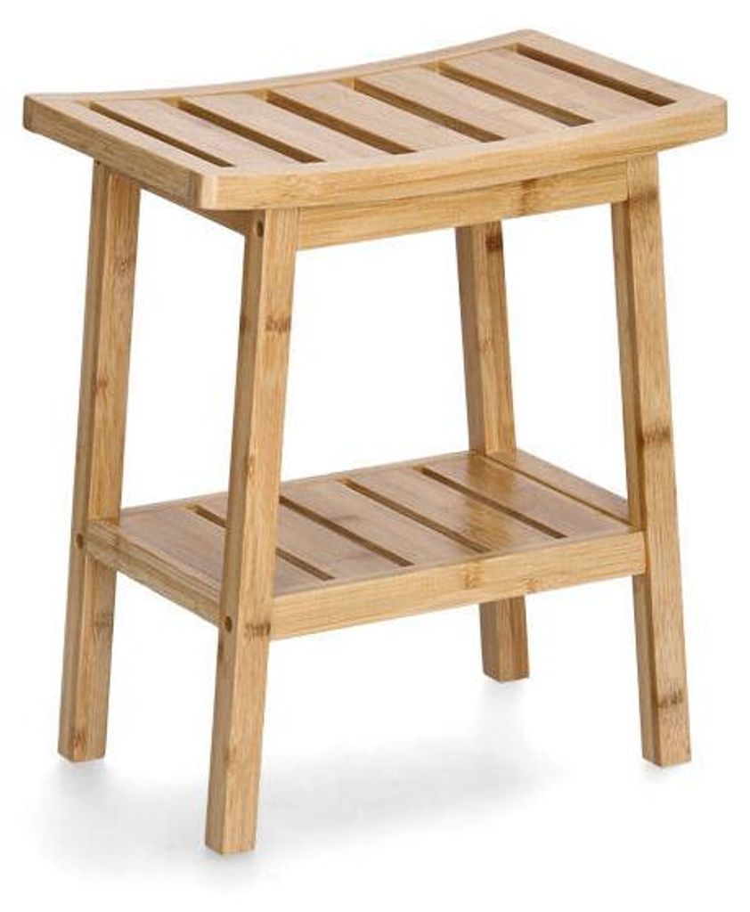 Badhocker mit Ablage, 40 x 25 x 46 cm Produktbild 