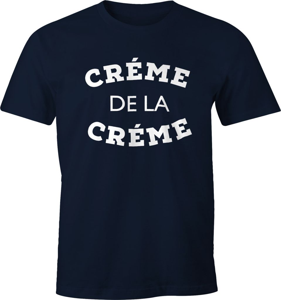 Herren T-Shirt Creme de la Creme Fun-Shirt Moonworks M