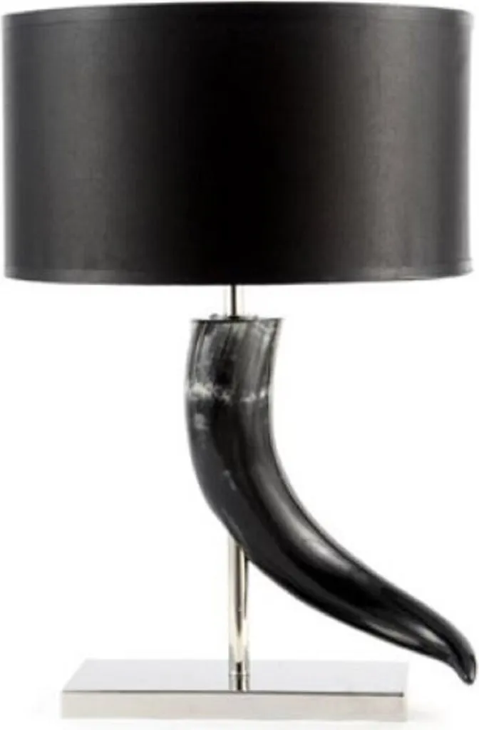 Luminaire de Salon Argenté et Noir Ø 45 x H. 66 cm - Éclairage de Luxe