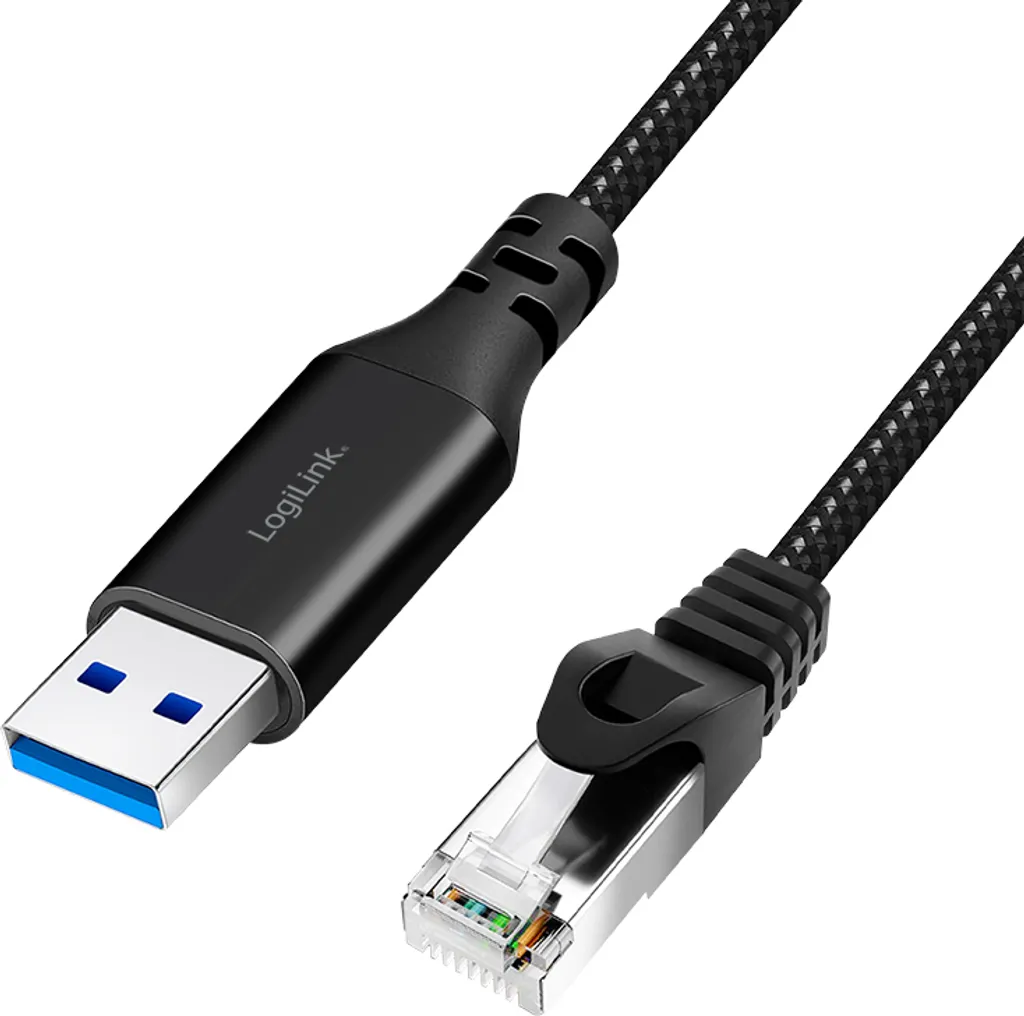 Logilink CU0406 Logilink USB 3.0 Ethernet-Kabel, A/M > RJ45/M, 1Gbit/s, 10m