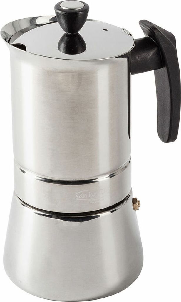 San Ignacio Moods Italienische Kaffeemaschine SG-3594 Edelstahl 6 Tassen