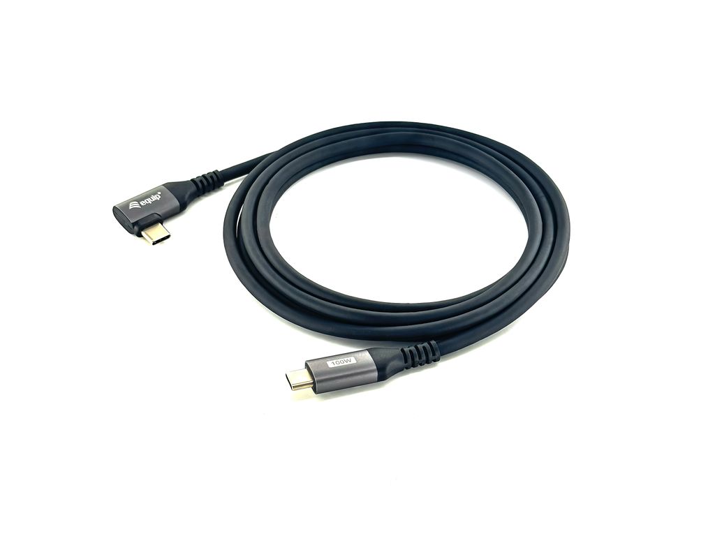 Equip USB 2.0 C auf C 90° abgewinkeltes Kabel, Produktbild 