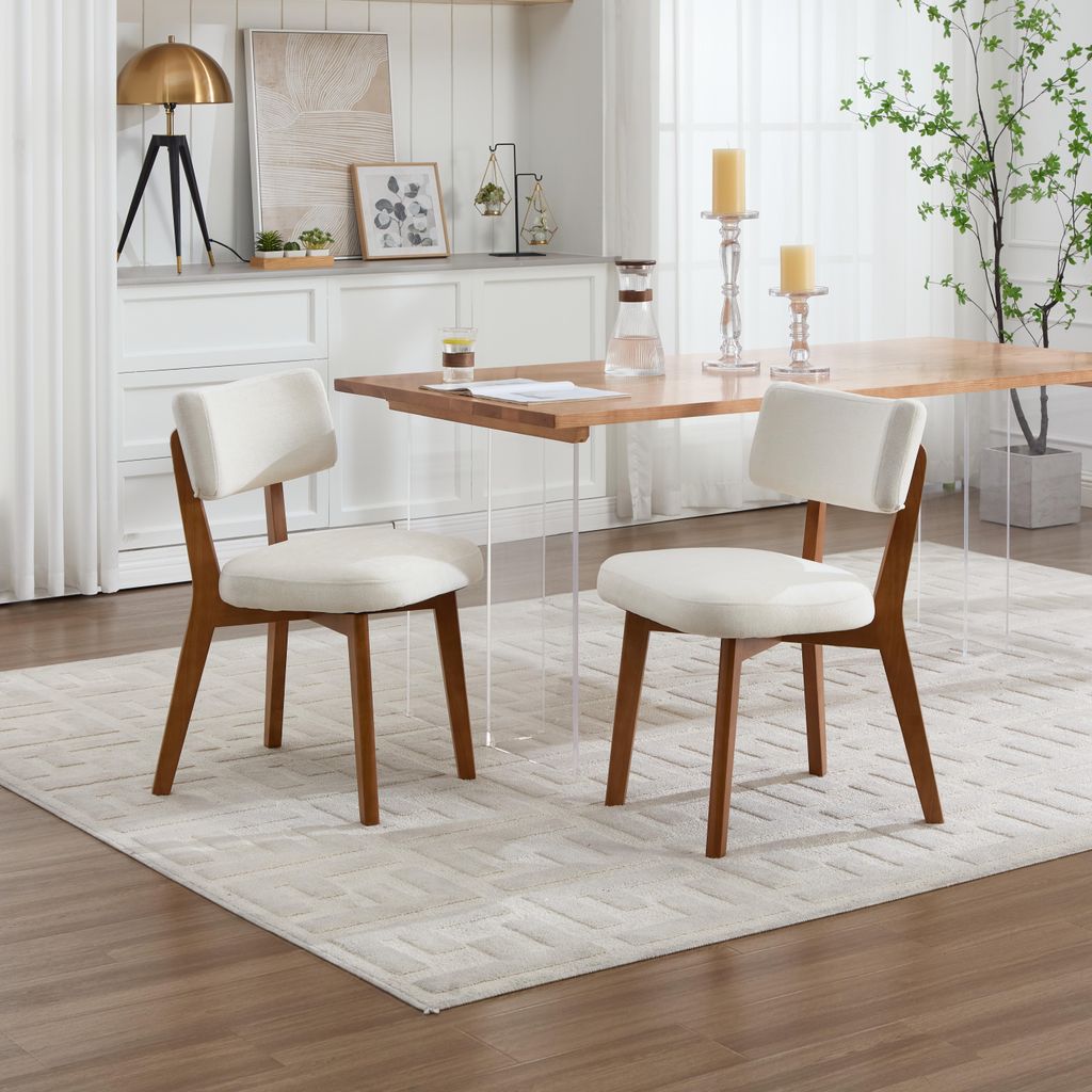 okwish 2-teilig Esszimmerstuhl mit Rückenlehne, Produktbild 