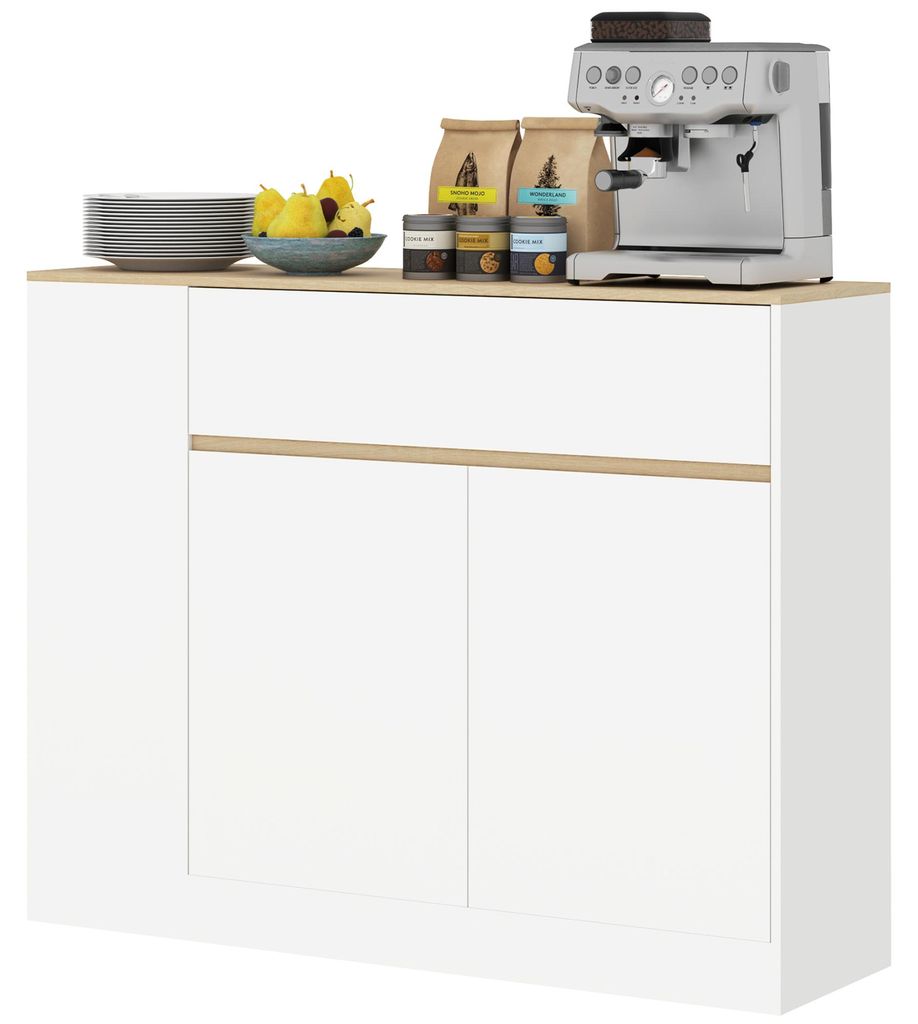 HOMCOM Dressoir/Keukenbuffet met lade, verstelbaar Productafbeelding 