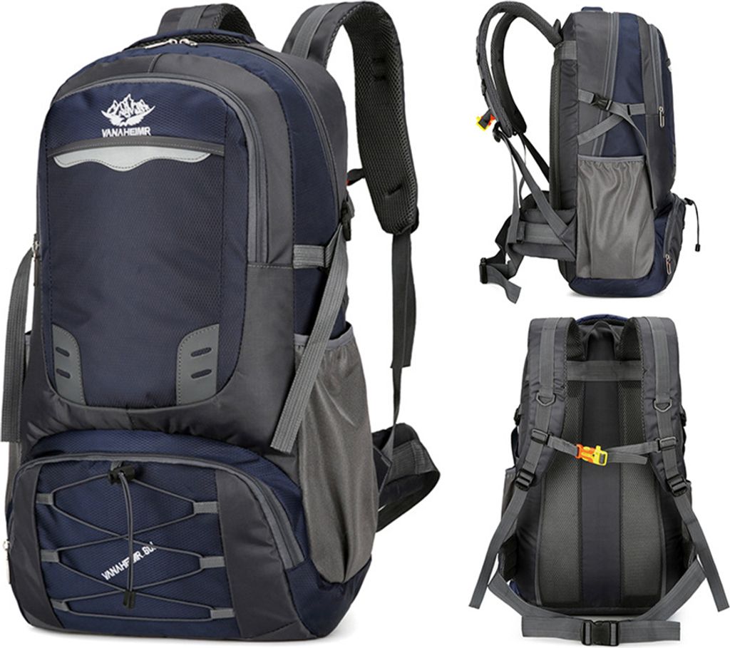 Wanderrucksack, wasserabweisender Camping-Rucksack fuer Damen und Herren, Outdoor-Sport, Reisen, Bergsteigen