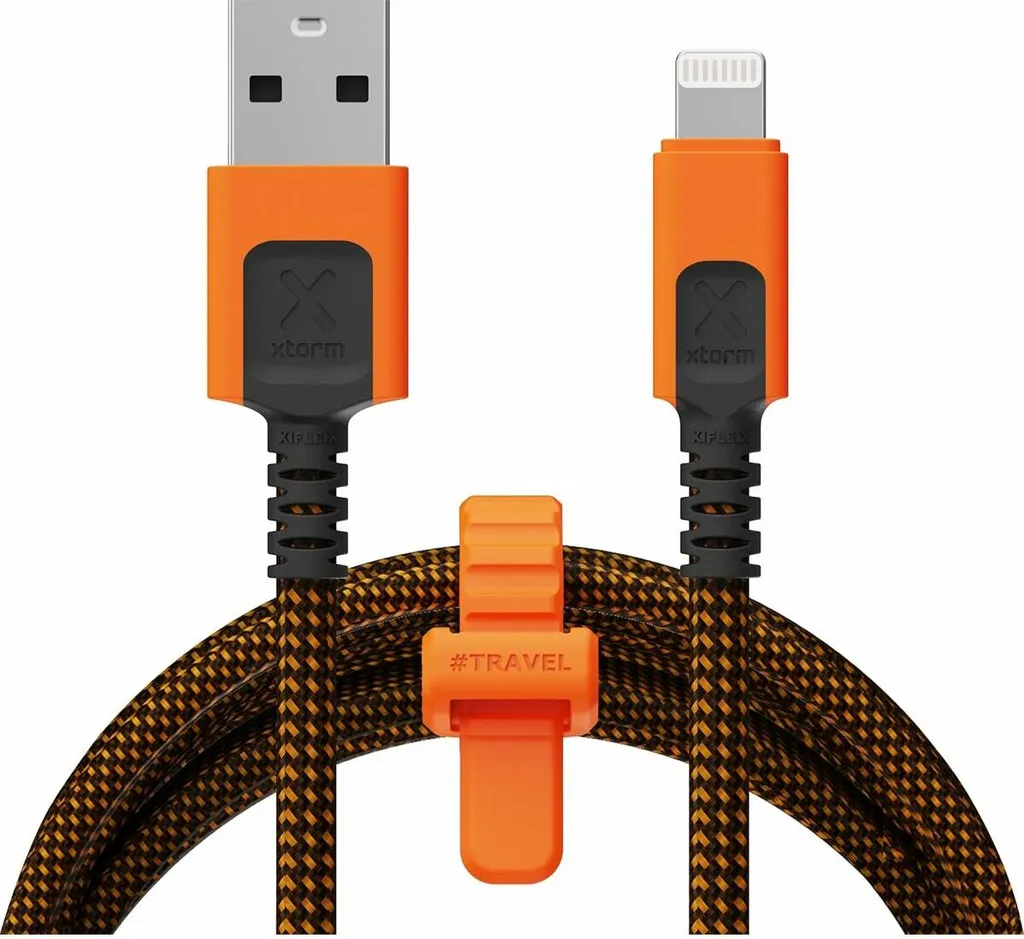 Cavo da Viaggio Xtorm CXX2001 1.5m | USB Lightning Arancione