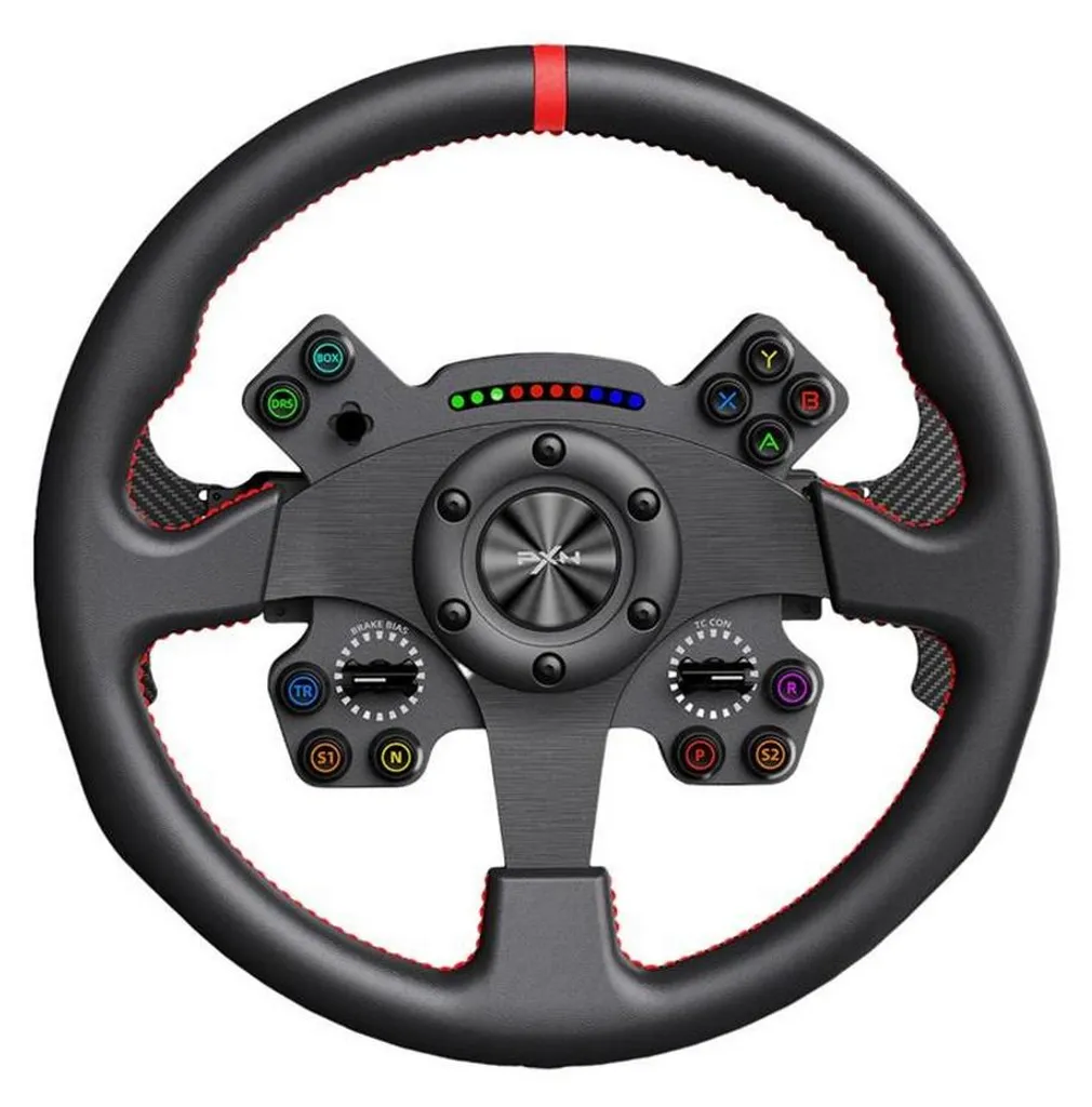 PXN WCS R2 Volant de jeu à vibrations avec palettes de vitesse et pédales