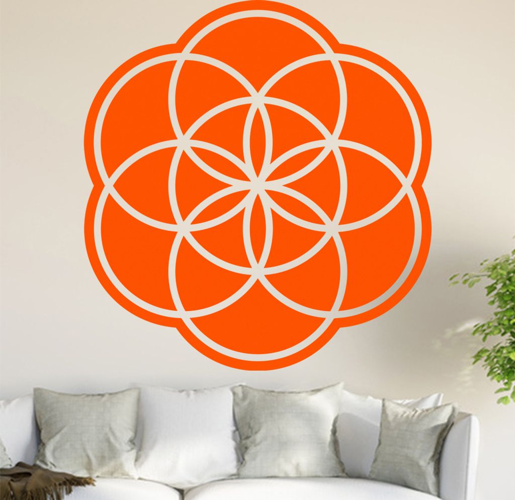 Samen des Lebens Wandtattoo in 6 Größen - Wandaufkleber Wall Sticker - Dekoration, Küche, Wohnzimmer, Schlafzimmer, Badezimmer