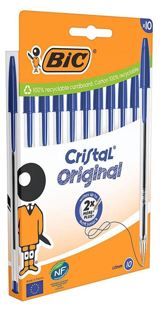 BIC 516352 biros Blau Medium 10 Stück Produktbild 
