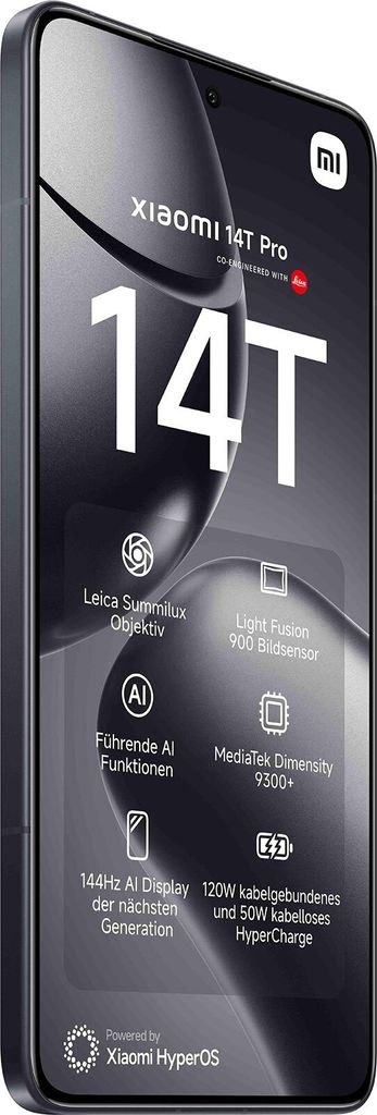 Xiaomi 14T Pro 512GB Titan Black Produktbild 3