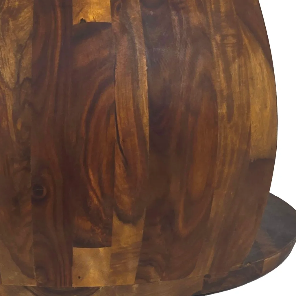 Table Basse en Bois Massif Fait Main 60cm - Design Rustique et Authentique