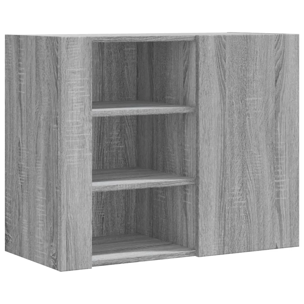 vidaXL Scaffale a Muro Grigio Sonoma 75x35x60 cm | Design Moderno