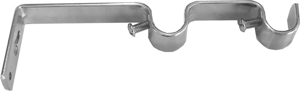 BASIT Gardinenstange selber zusammenstellen Edelstahl look Metall Ø 16mm Einzelteile