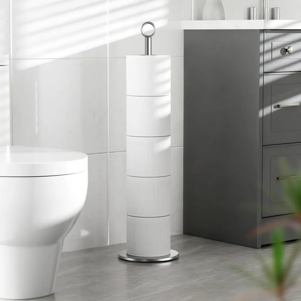 Support papier hygiénique pour petit espace, rangement sans perçage