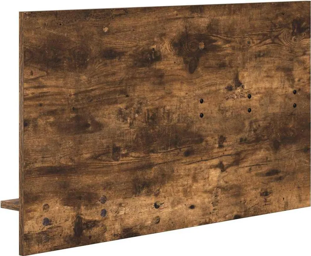 Comodino Sottile a Muro Rovere Affumicato 90x50 - Ottimizzazione Spazi - 7
