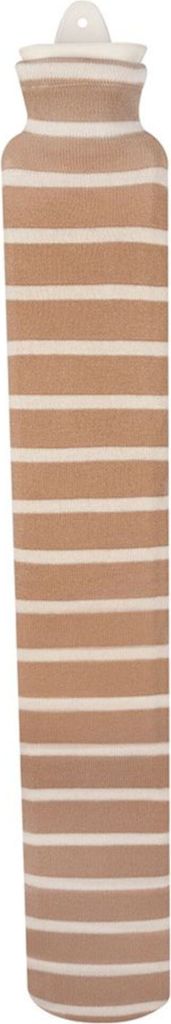 Wärmflasche mit Strickbezug Erdstreifen Wärmflasche mit Produktbild 