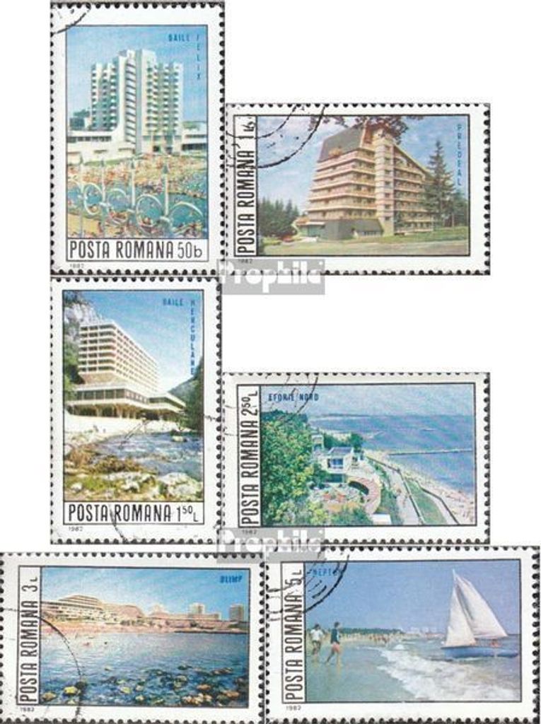Briefmarken Rumänien 1982 Mi 3886-3891 (kompl.Ausg.) Produktbild 