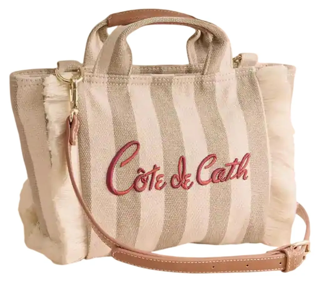 Sac fourre-tout Cath Kidston rayé beige Mini CT225 durable et chic