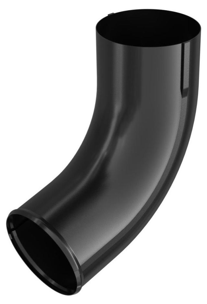 BRYZA Fallrohr-Ablaufbogen verzinkt Ø 100 mm, Schwarz RAL Produktbild 