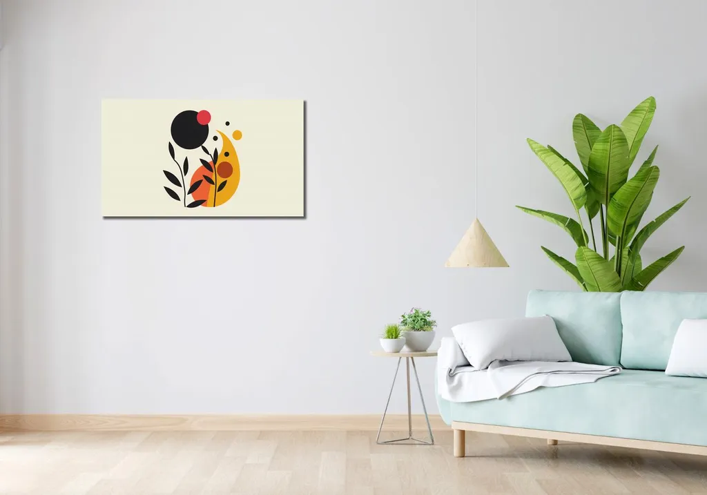 Image Fleur 90x50 cm : Dynamisez un Mur Vide avec cette Toile Solaire - 2