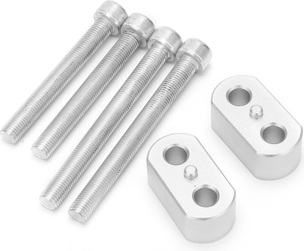 Motorrad-Lenker-Riser-Halterung, Aluminiumlegierung, Ersatz für TRIUMPH TIGER 900/RALLY/PRO/GT 2020, Silber
