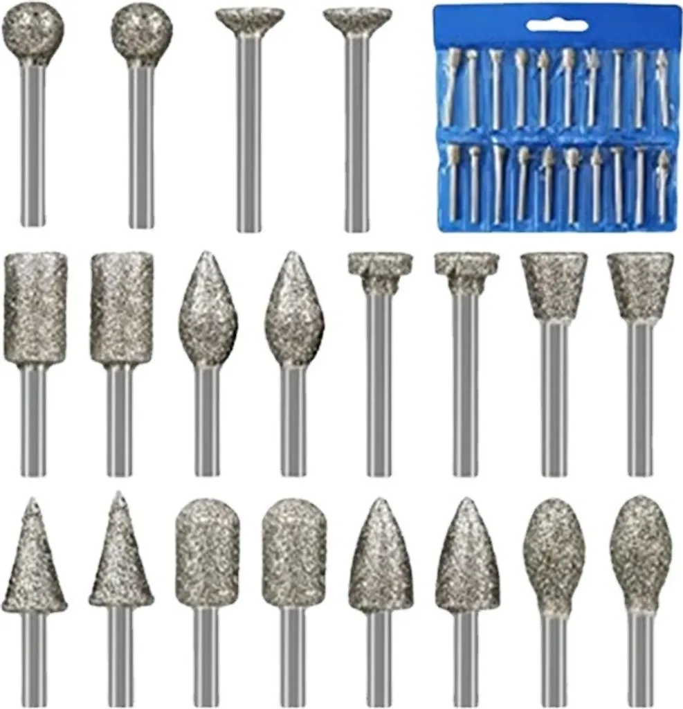 OFFERTA: Set 20 Punte Diamantate INF per Pietra e Marmo - Spedizione Rapida