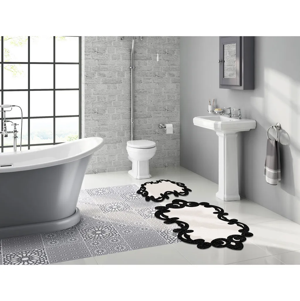 Tappetino Bagno Antiscivolo Mijolnir 60x100 - Massima Sicurezza Nero