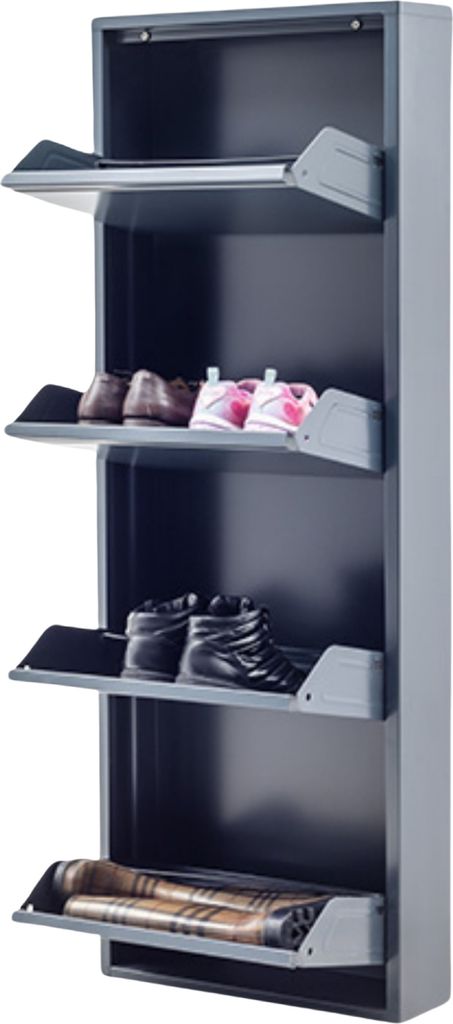 gowoll Schuhschrank Schmal Schuhregal Metall Hoch Produktbild 5
