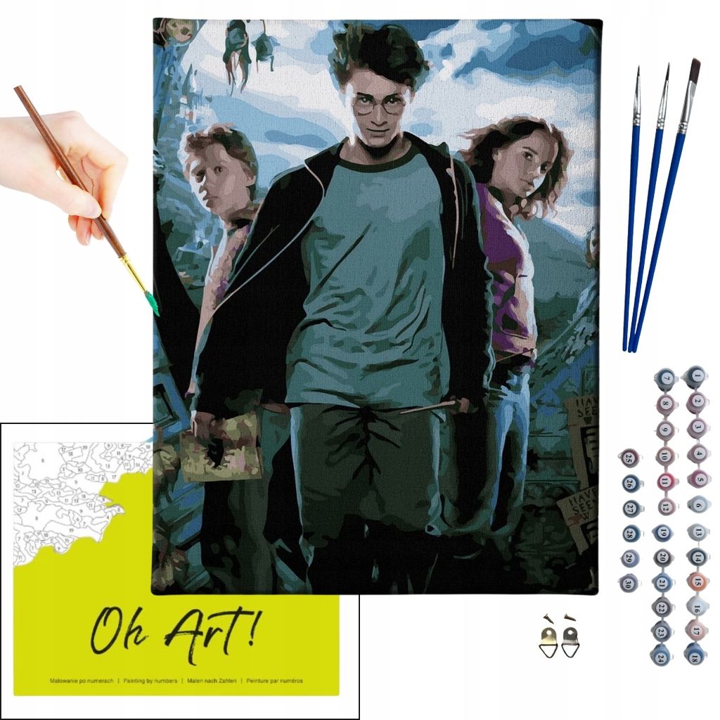 Oh Art! Malen nach Zahlen Set - 40x50cm, mit Holzrahmen und Produktbild 