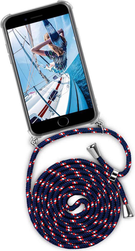 TWIST-Case + TWIST-Cord für iPhone 6S Plus / 6 Plus, Farbe:Nautic Life (Silber)