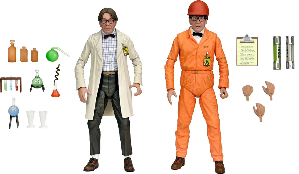 Figurines Turtles II Secret of the Ooze Professor Perry Pack 2 NECA 18cm