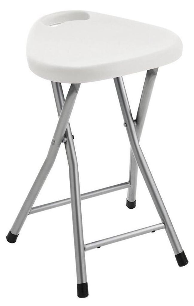 Aqualine White Line - Tabouret de salle de bain pliant, Image du produit 