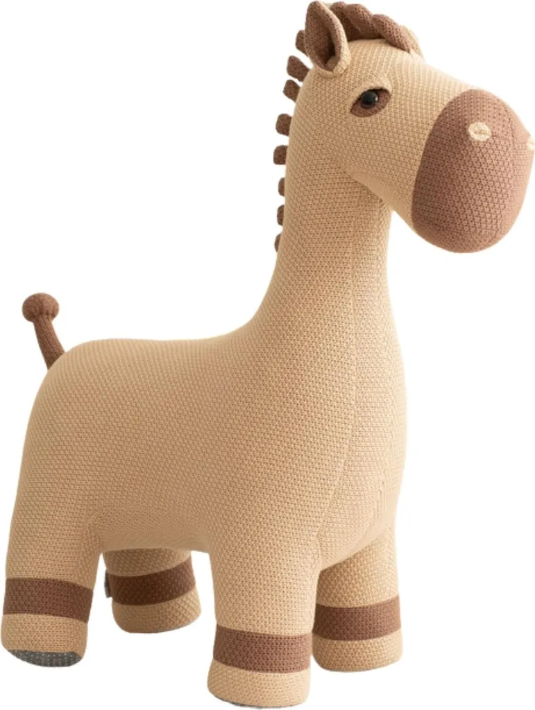 Crochetts Grande Peluche Cheval LT-Y07_M avec Siège Enfant Supplémentaire