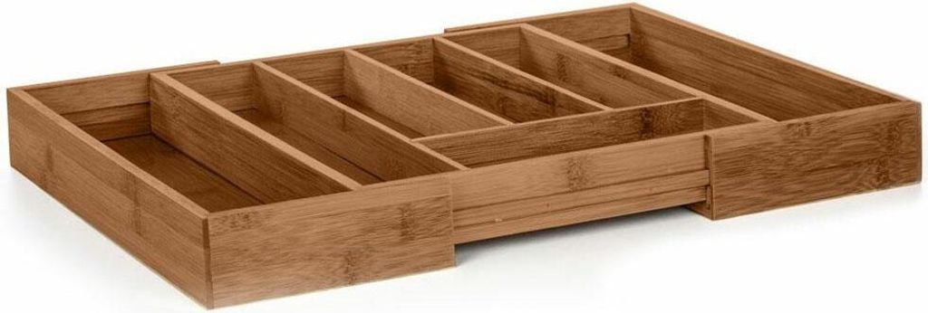 Eccellente organizer per cassetti in bambù marrone 5cm x Immagine del prodotto 
