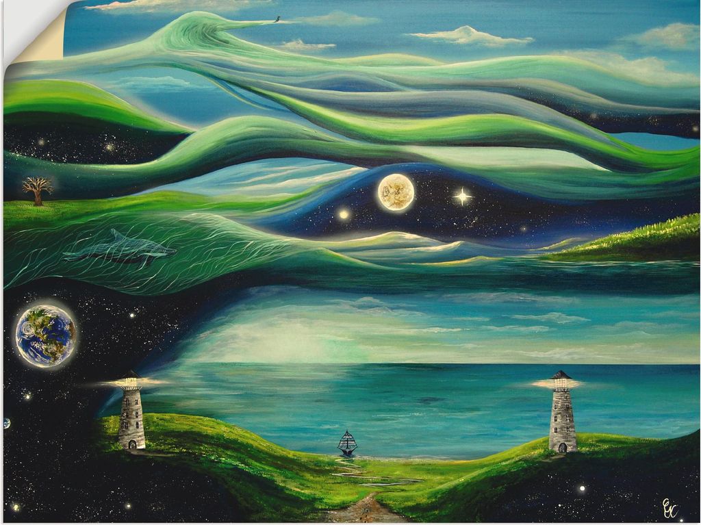 ARTland Wandbild, selbstklebend Verschiedene Leben Größe: 60x45 cm