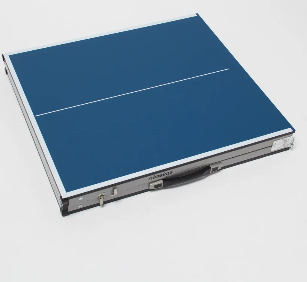 Table de ping-pong pliable avec filet - Modèle compact à hauteur réglable - 10