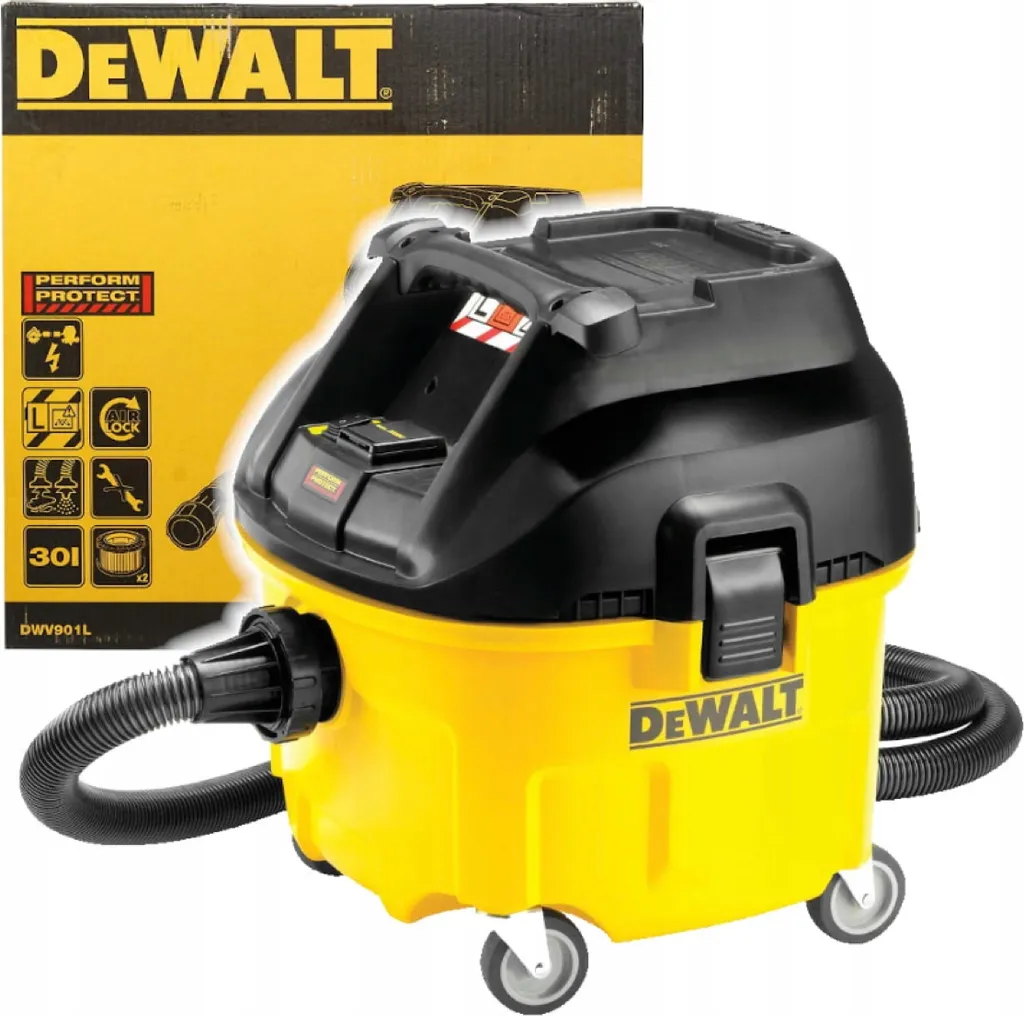 Aspirateur Industriel DeWalt DWV901L pour Chantier et Atelier 1400W