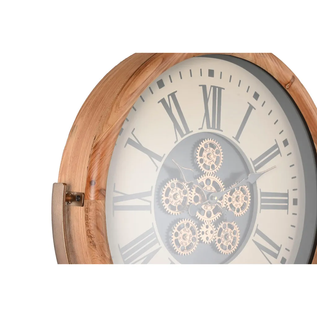 Horloge de Parquet Design en Épicéa et Verre - Grande Pendule 183 cm