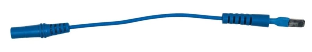 KS Tools 4,0 mm Eingangsbuchse auf 6,0 mm Prüfadapterstecker flach (blau)