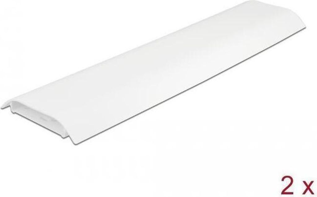 DELOCK Kabelkanal selbstklebend 85 x 10 mm, 300mm weiß 2Stck