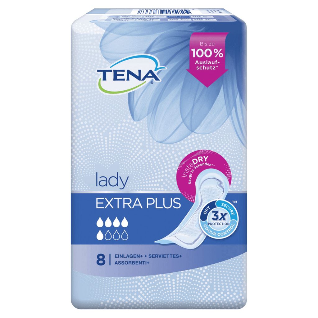 Les protections Tena Lady Extra Plus pour se sentir au sec Image du produit 