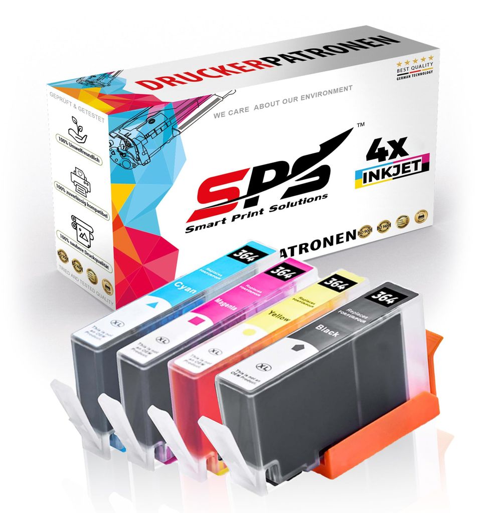 364XL Tintenpatrone Kompatibel für HP Photosmart C 310 A | Mehrfarbig